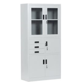 Метален шкаф Carmen CR-1240 E K - сив